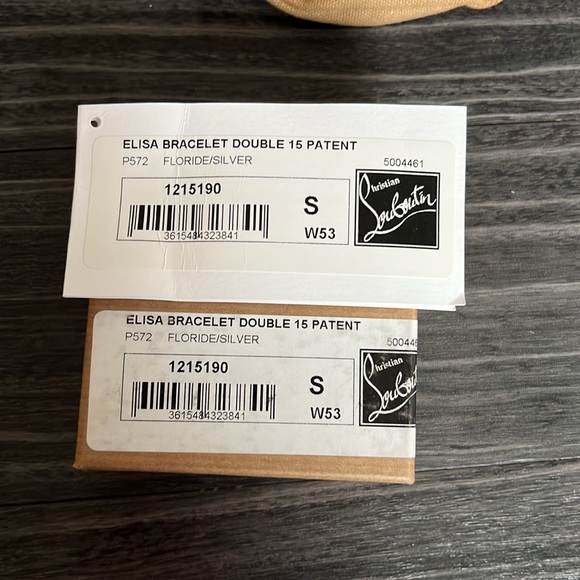 Christian Louboutin Elisa Patent Double-Wrap, Turn Lock Bracelet - Picture 8 of 8